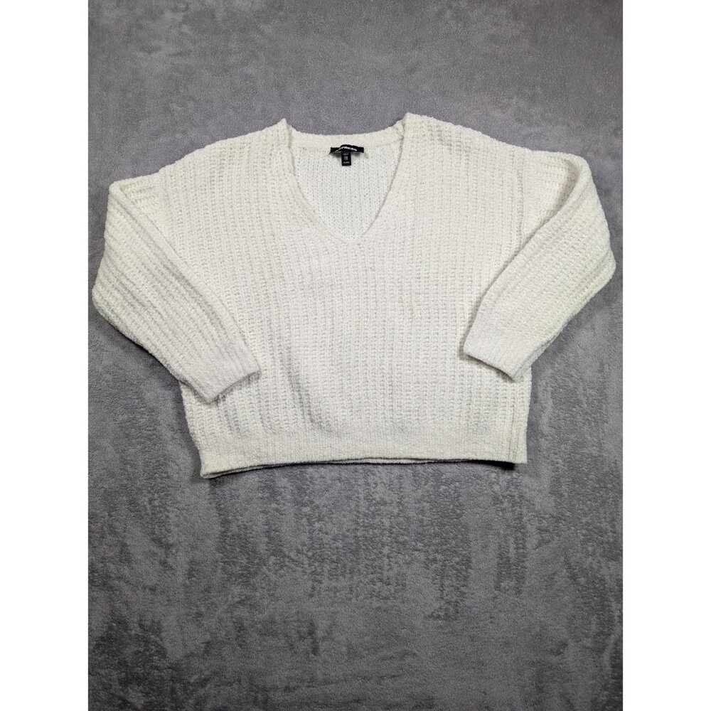 Express Sweater Women Size XXS Relaxed Fit Knitted Soft Cozy Loungewear Oversize